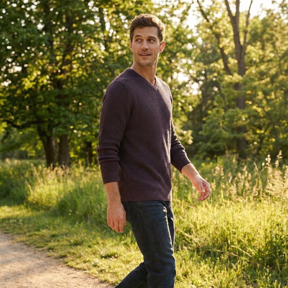 Mango Man Eggplant Sweater Size XL EUC